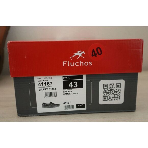 Fluchos 41167 Men's Sz 43 US 10 Camel Brown Barry F1153 Slip-On Loafers - Picture 10 of 10